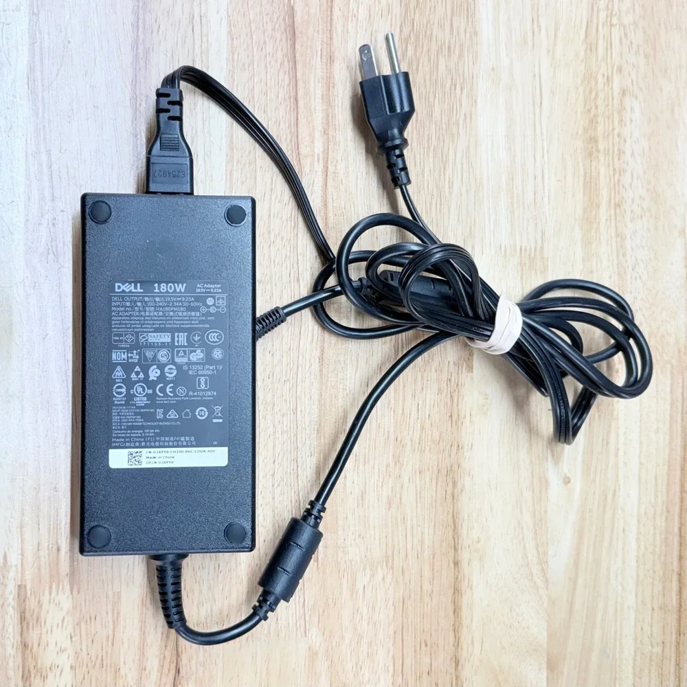 Dell 180W AC Adapter Charger 19.5V 9.23A HA180PM180 03XYY8 Laptop Power Supply